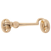 10cm Basic Cabin Hook, Polished Brass