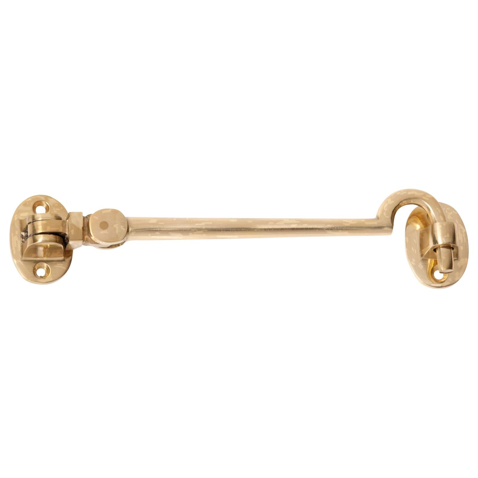 15cm Basic Cabin Hook, Polished Brass