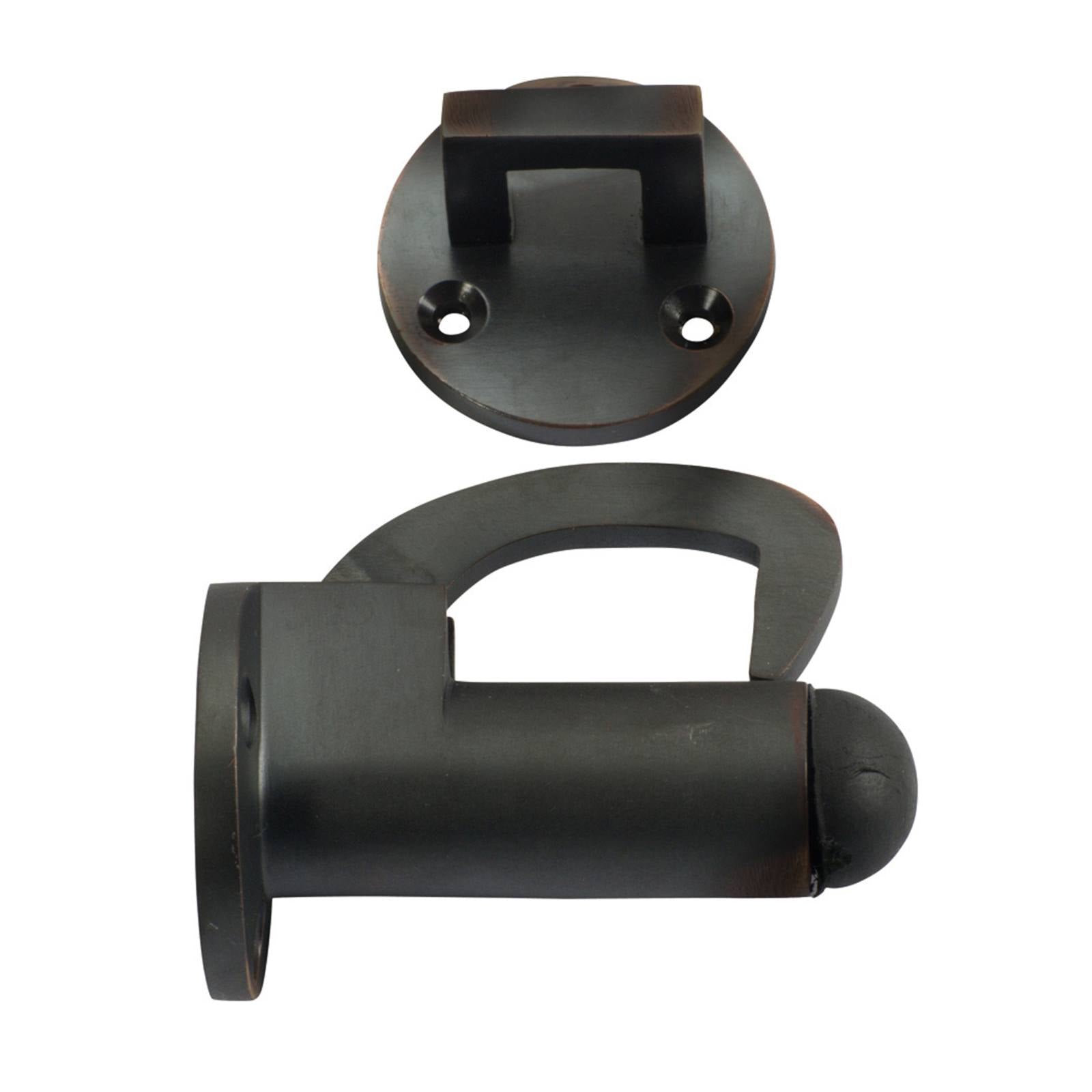 Wall Mount Hook Door Stop, Antique Copper