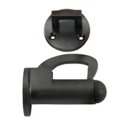 Wall Mount Hook Door Stop, Antique Copper