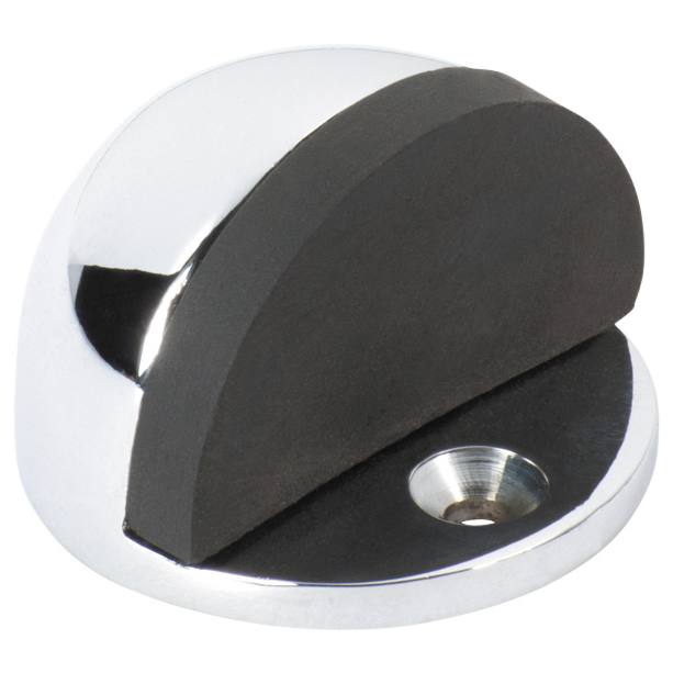 Oval Floor Mounted Door Stop, Chrome