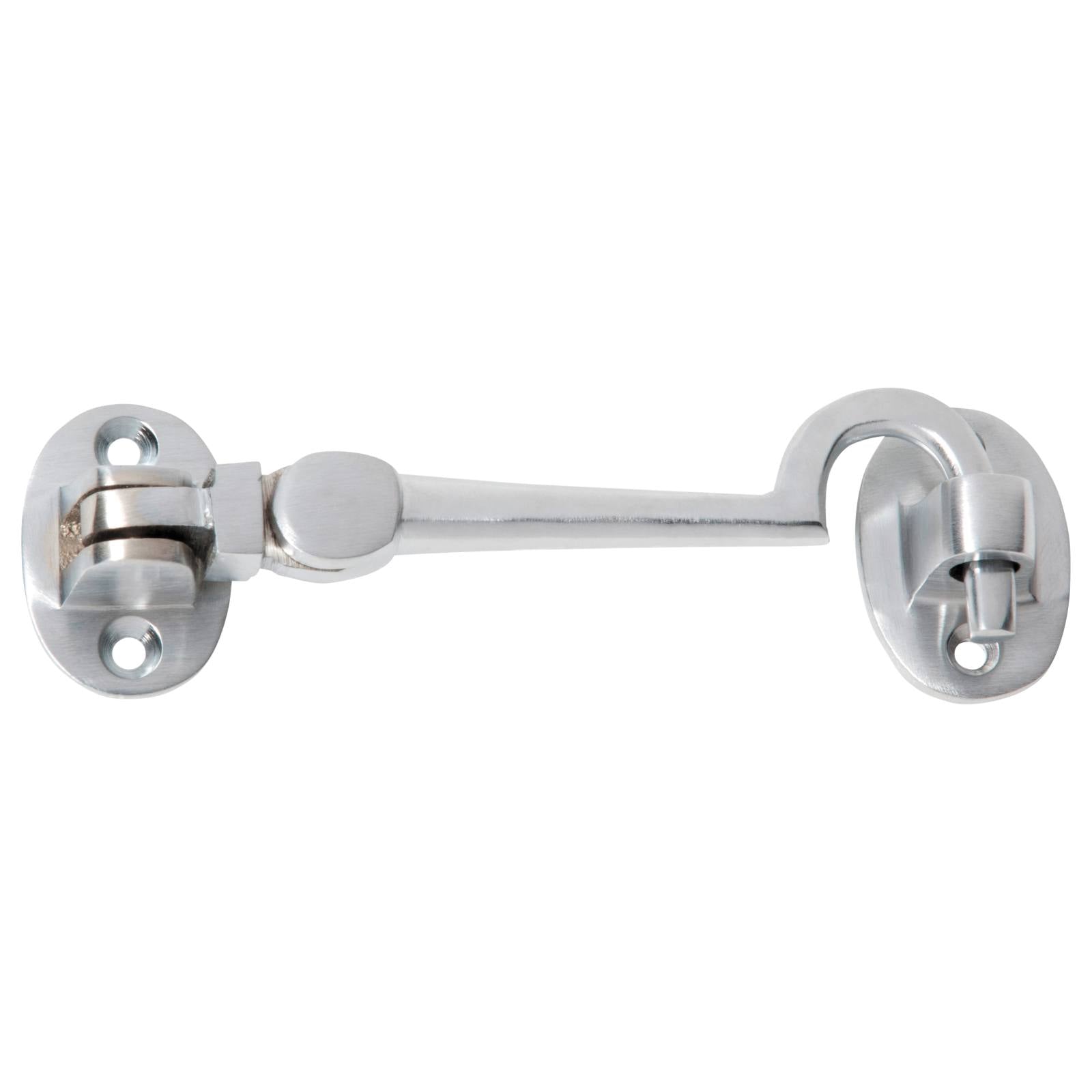 10cm Basic Cabin Hook, Satin Chrome