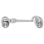 10cm Basic Cabin Hook, Satin Chrome