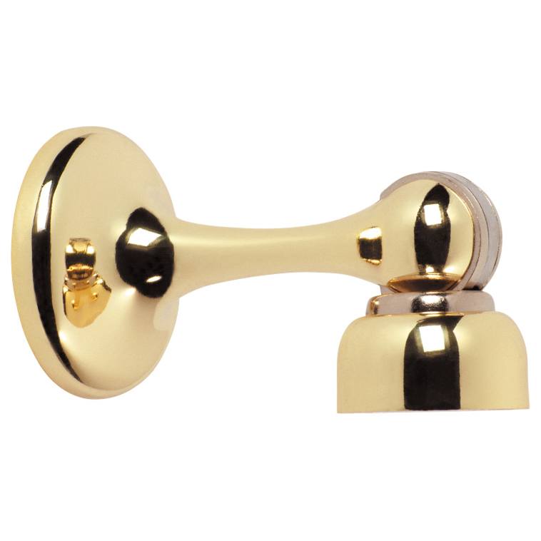 Magnetic Door Stop, Polished Brass