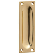 Cabinet Flush Pull, Polished Brass