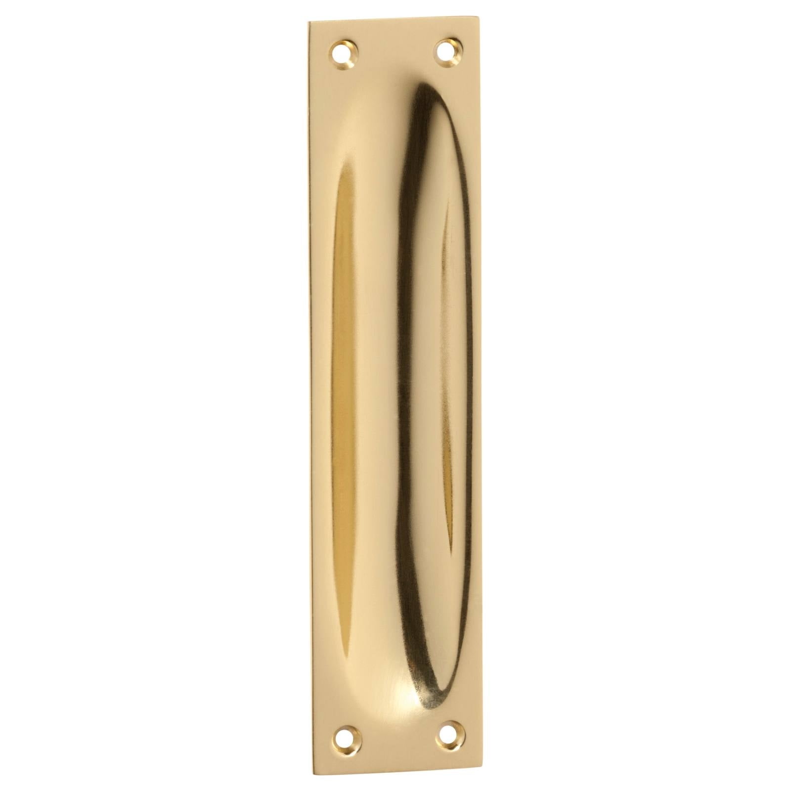 Sliding Door Flush Pull, Polished Brass