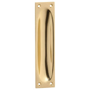 Sliding Door Flush Pull, Polished Brass
