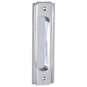 Deco Sliding Door Flush Pull, Chrome