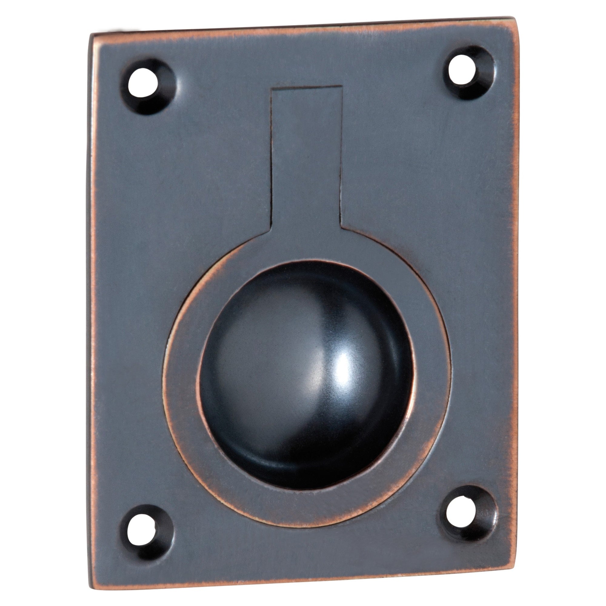 Ring Flush Pull, Antique Copper