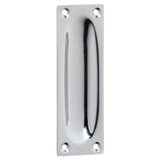 Cabinet Flush Pull, Satin Chrome
