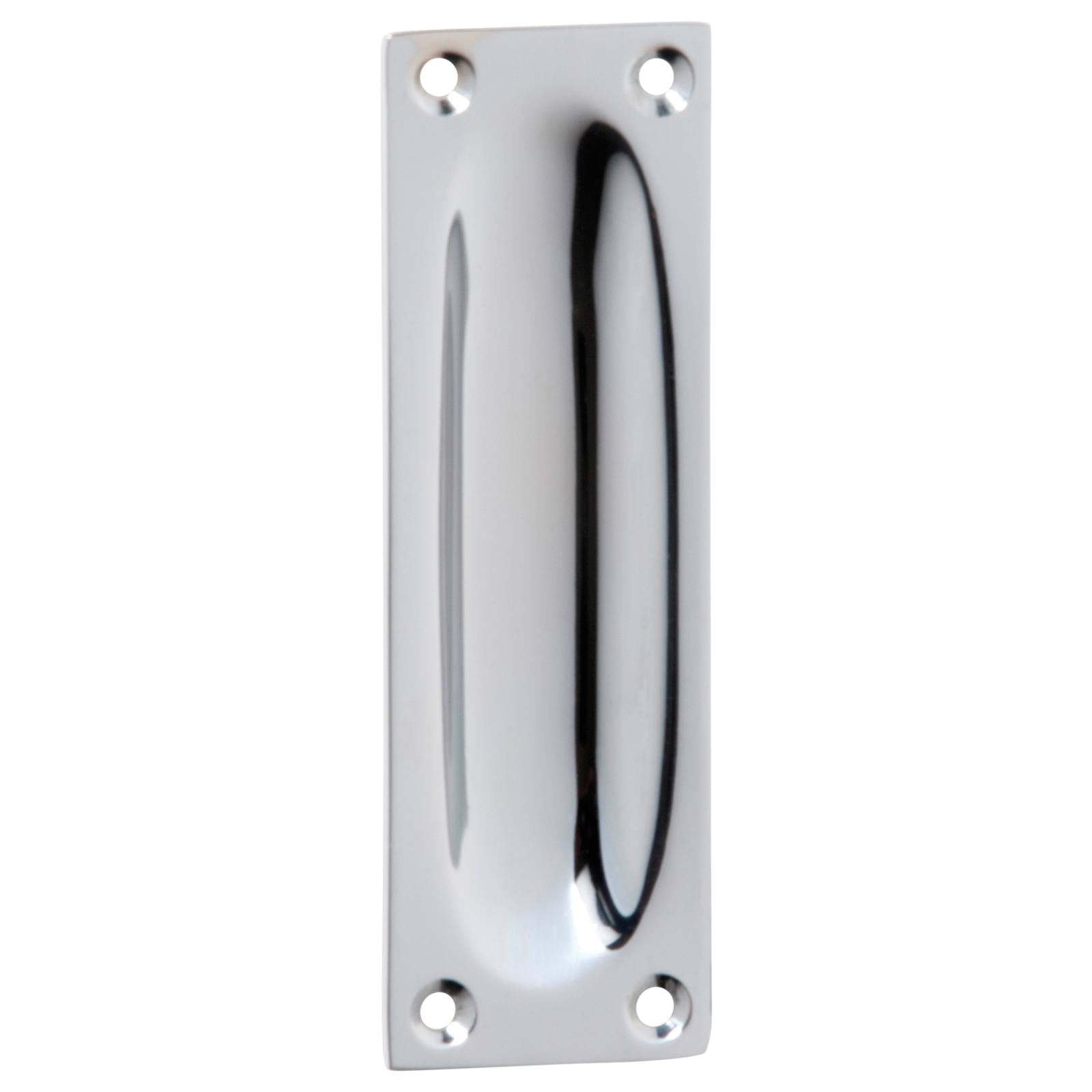 Cabinet Flush Pull, Chrome
