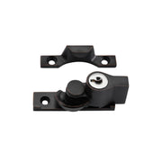 Squared Key Locking Sash Fastener, Antique Copper