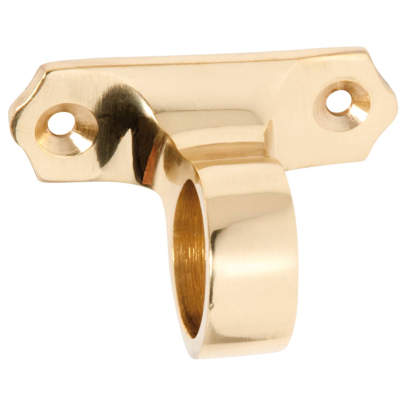Offset Ring Sash Lift, Polished Brass