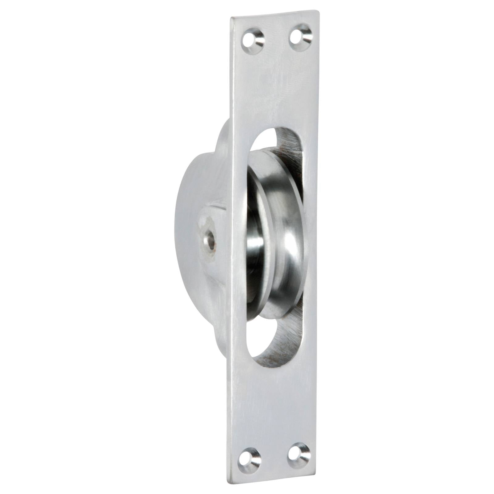 Sash Pulley, Satin Chrome