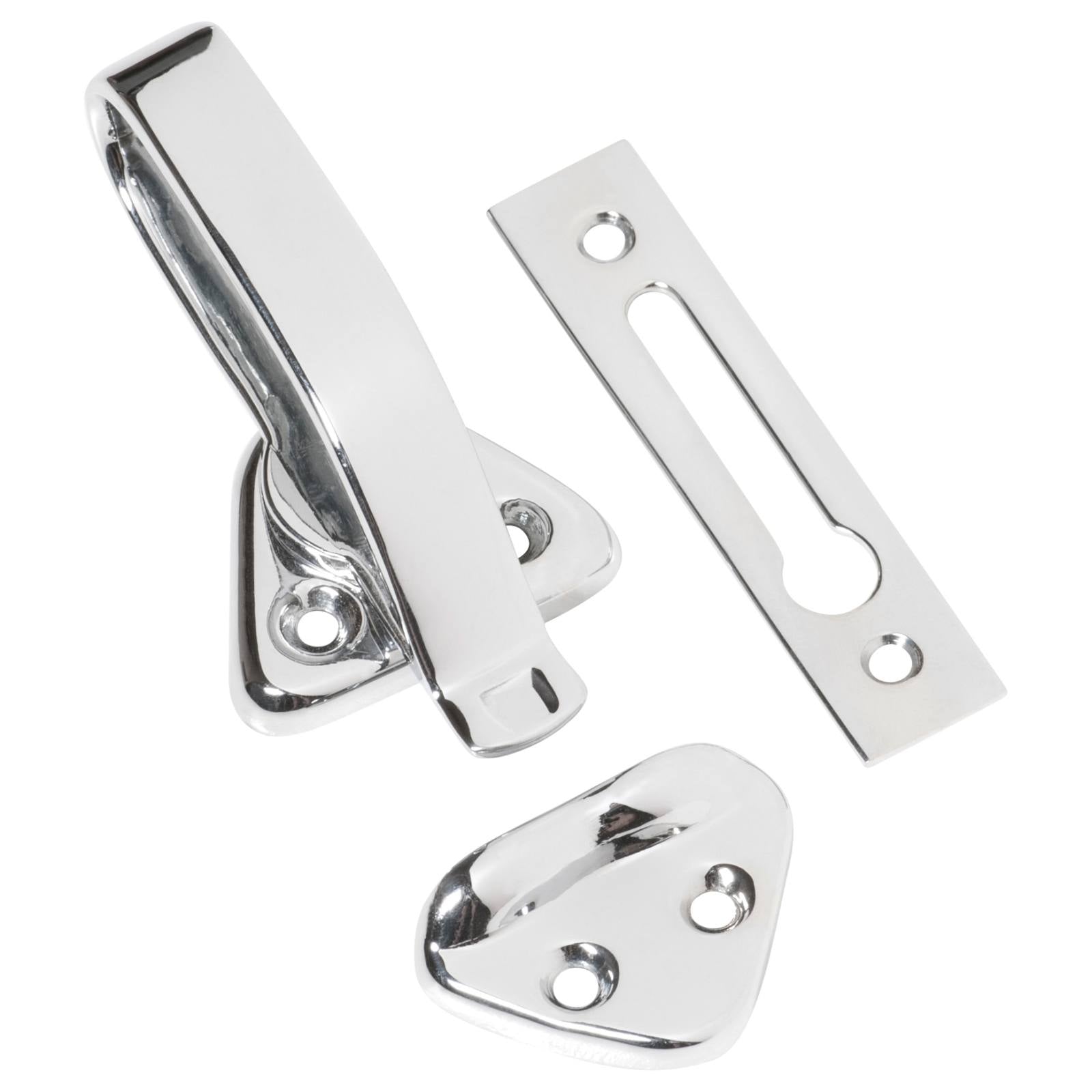 Hopper Window Catch, Chrome