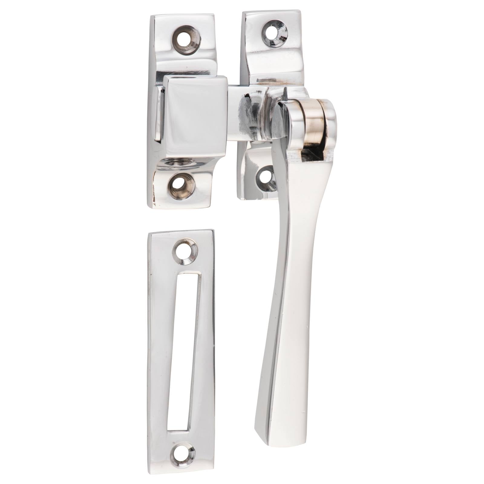Square Casement Fastener, Chrome