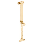 Telescopic Window Stay, Polished Brass