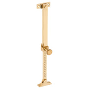 Screw Down Telescopic Window Stay, Polished Brass