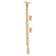 Squared Sill Mount Casement Stay, Polished Brass