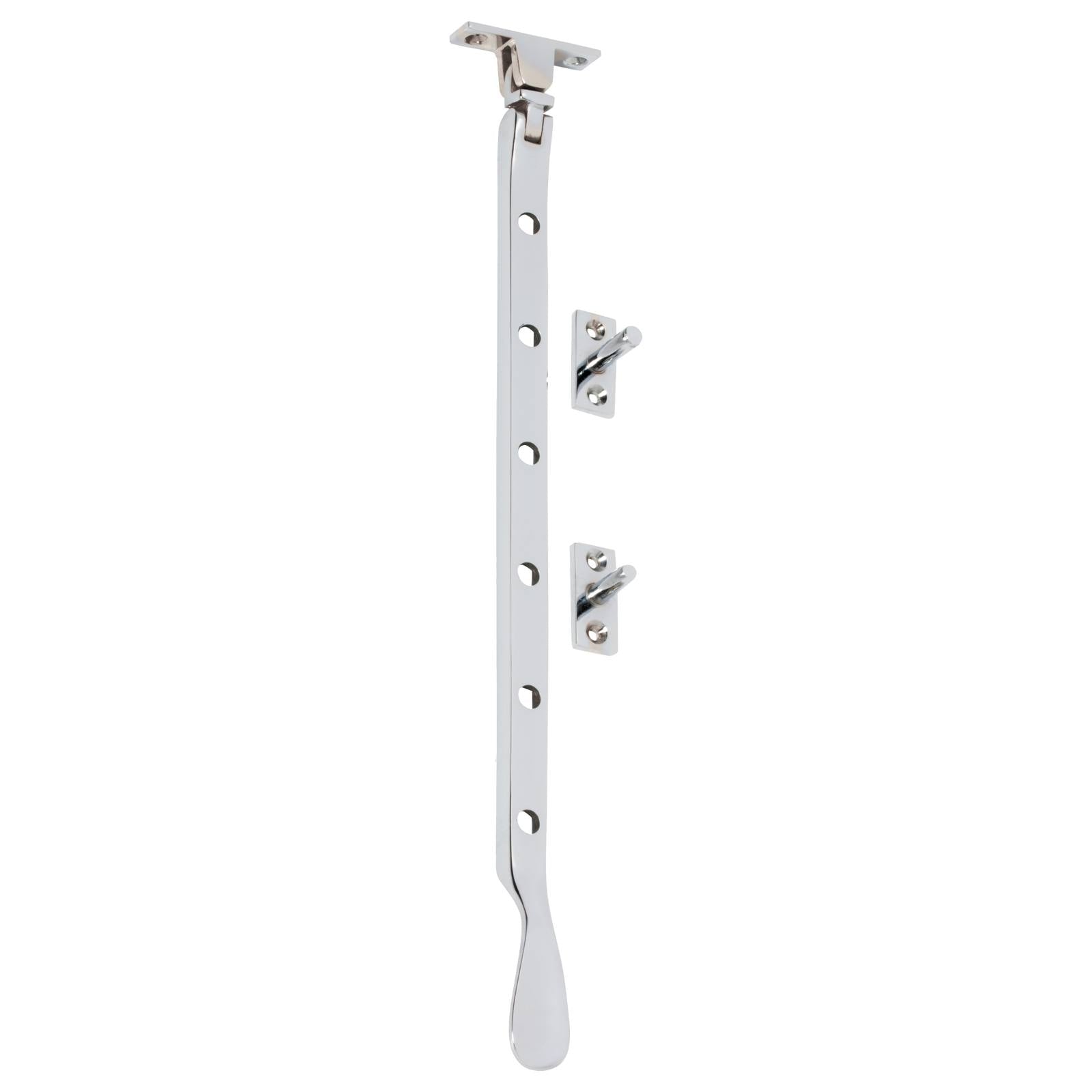 Squared Sill Mount Casement Stay, Chrome