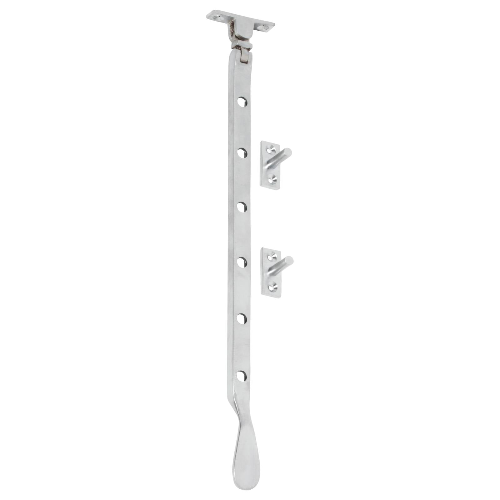 Squared Sill Mount Casement Stay, Satin Chrome