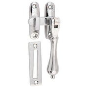 Teardrop Casement Fastener w/Long Throw, Chrome