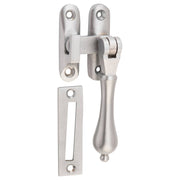 Teardrop Casement Fastener, Satin Chrome