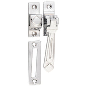 Art Deco Casement Fastener, Chrome
