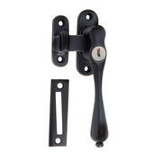 Locking Teardrop Casement Fastener (RH), A. Copper