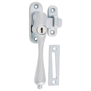 Locking Teardrop Casement Fastener (LH), Satin CH