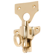 Ring Pull Fanlight Catch, Polished Brass