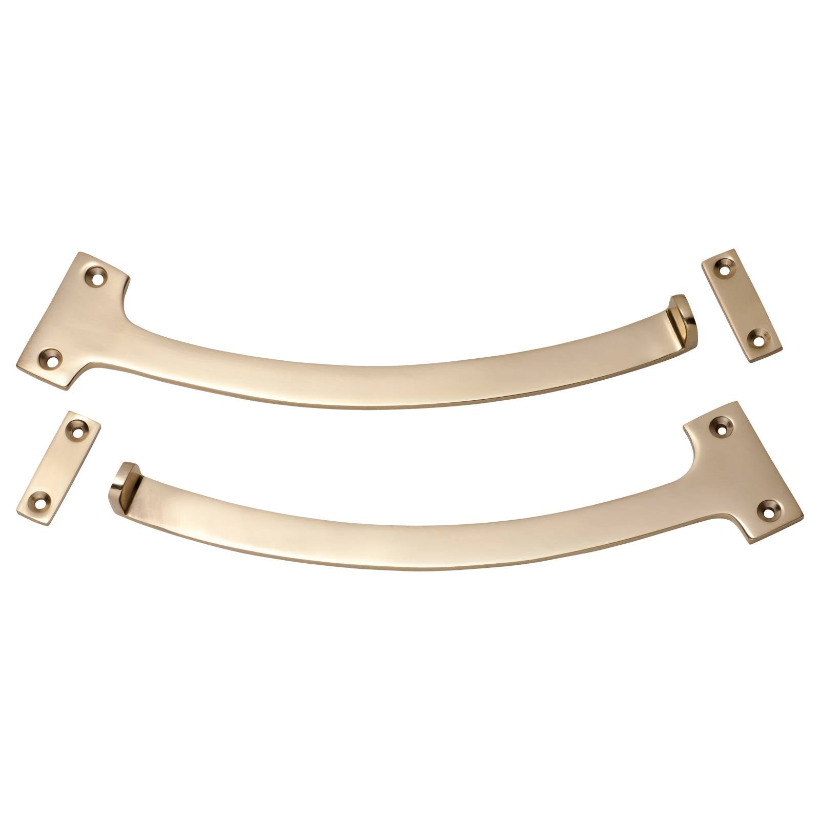 Fanlight Window Stops (Pair), Polished Brass