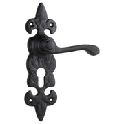 Stratford Euro Lever Set, Matte Blk