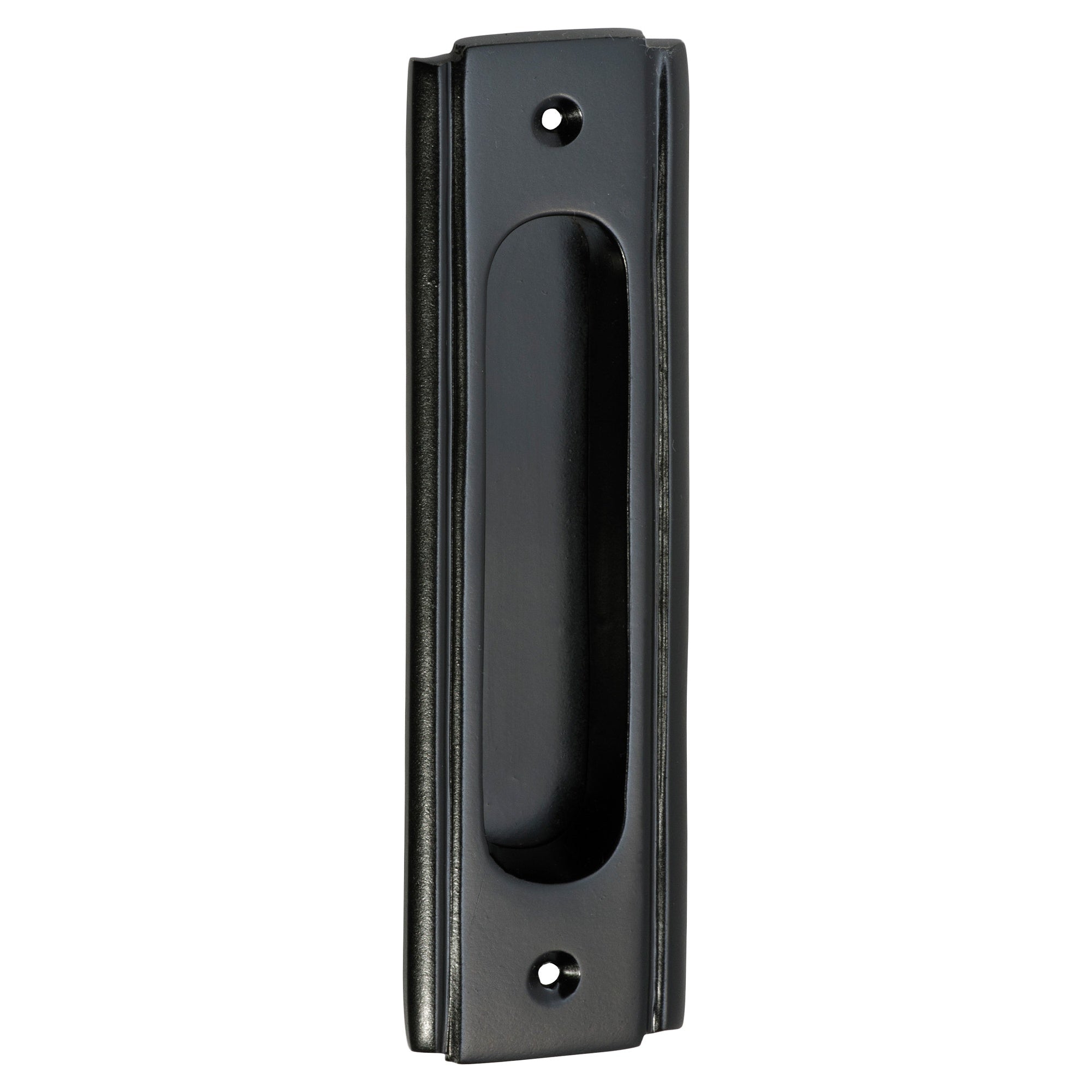 Deco Sliding Door Flush Pull, Matte Blk