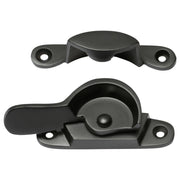 Narrow Basic Sash Fastener, Matte Blk