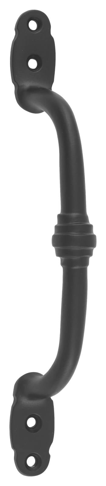 Decorative Offset Pull Handle, Matte Black