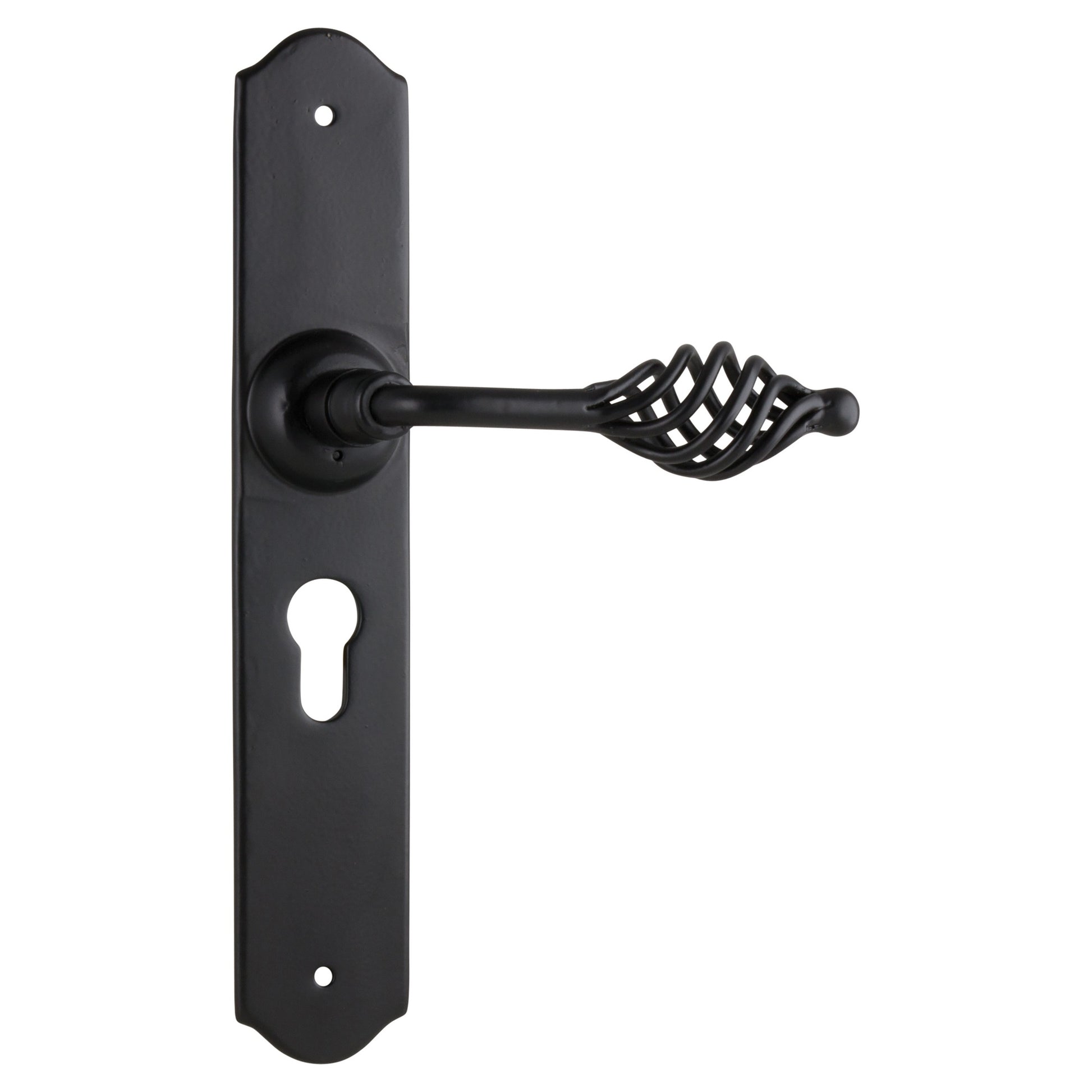 Avignon Iron Euro MB, Matte Black Powder Coated