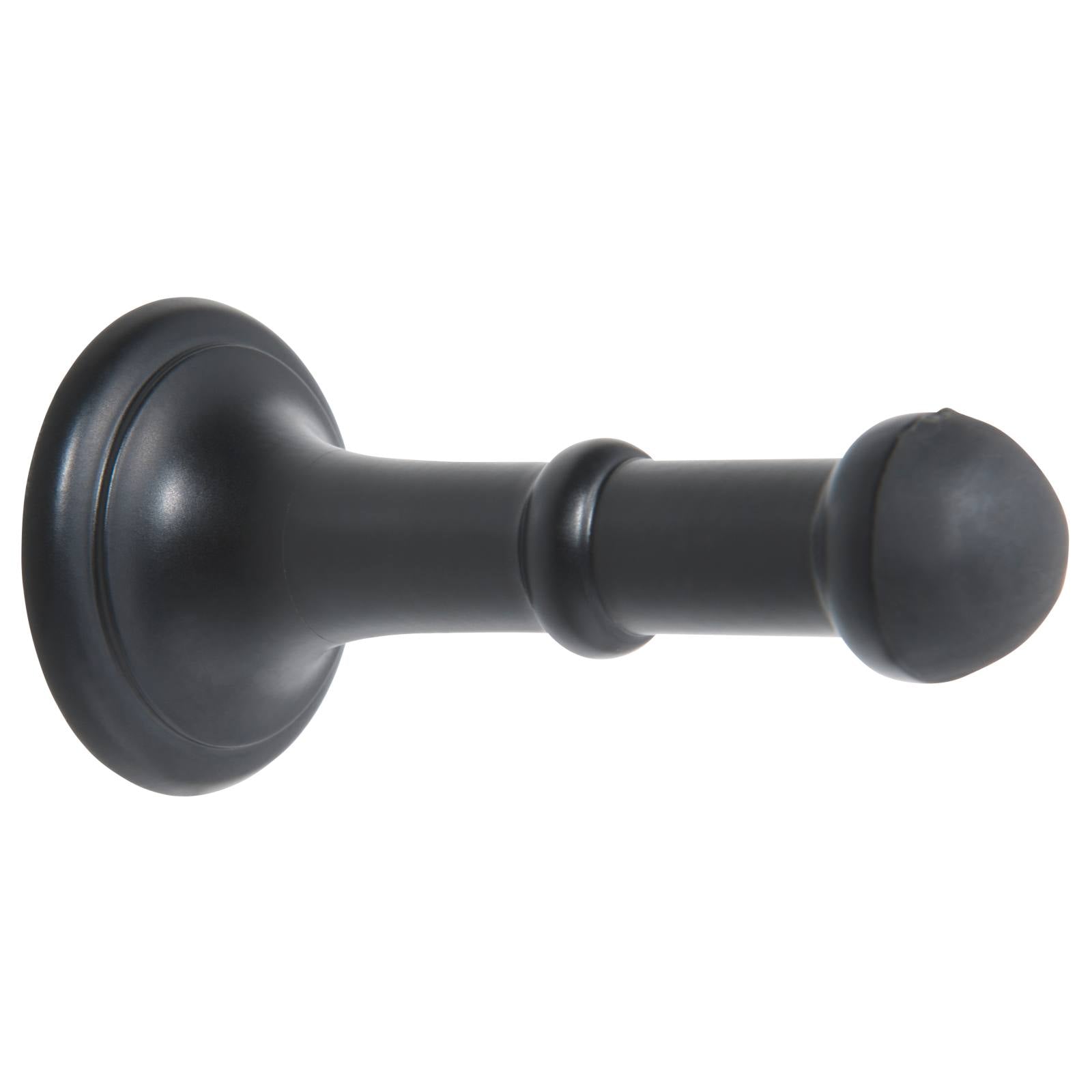 Concealed Fix Wall Mount Door Stop, Matte Blk