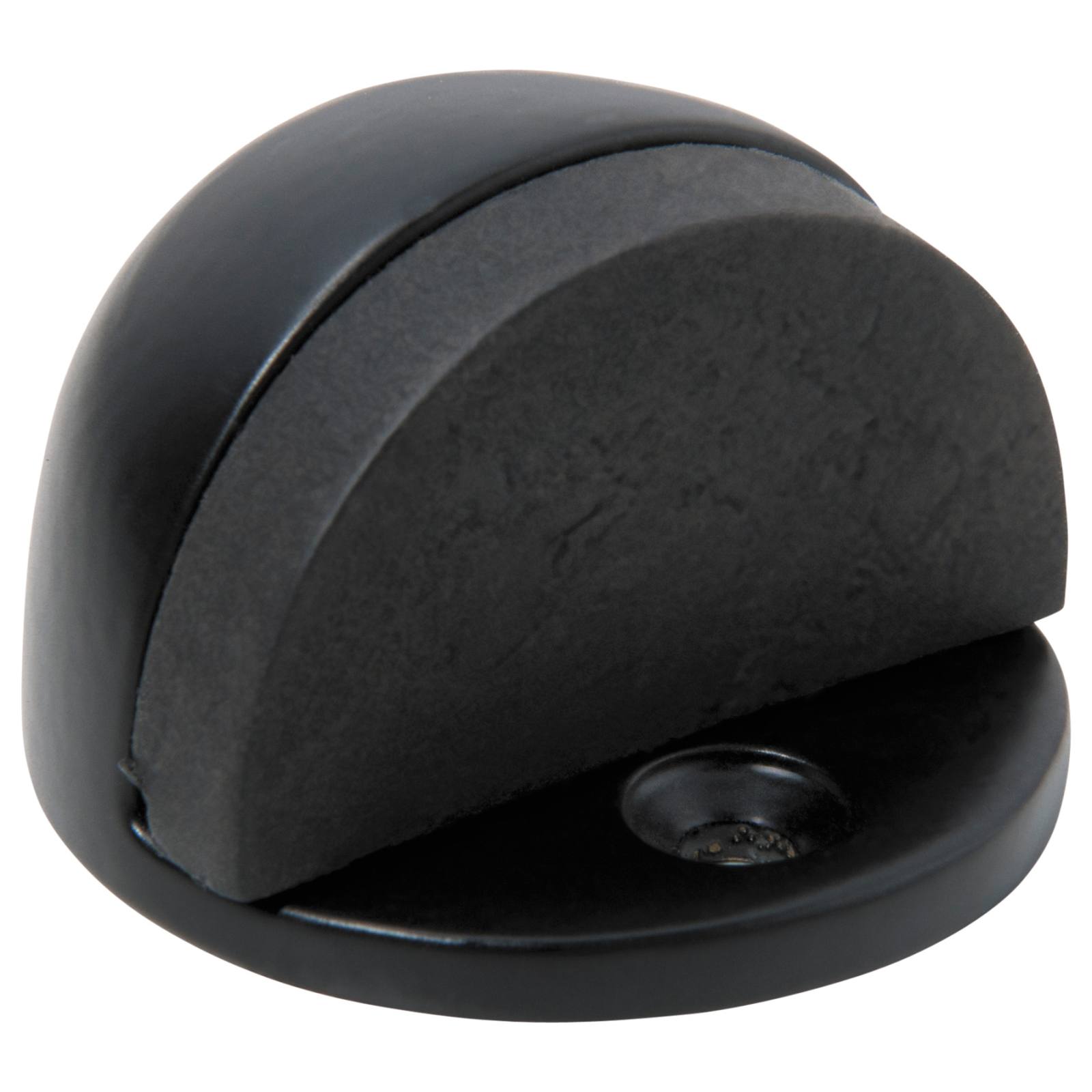Oval Floor Mounted Door Stop, Matte Blk