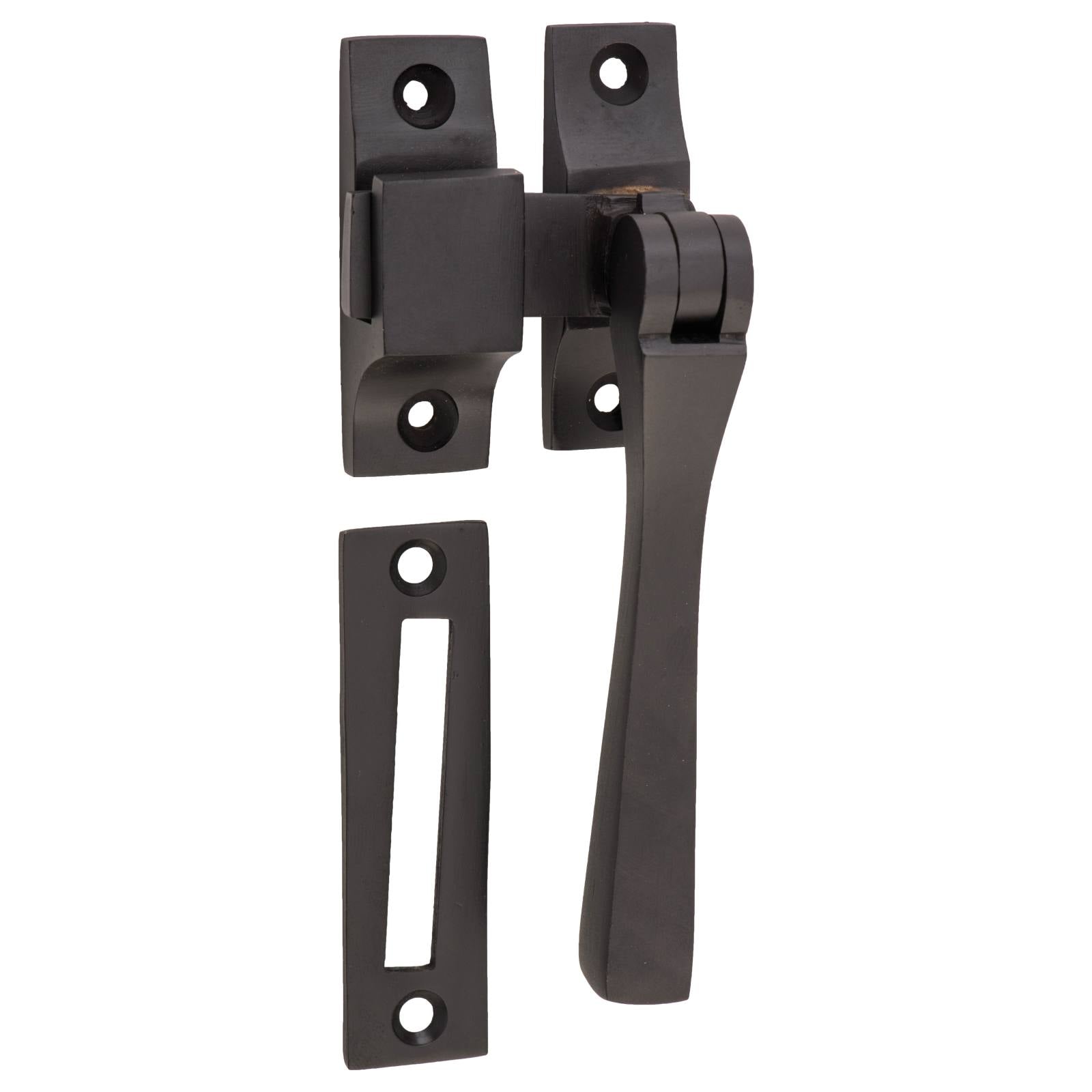 Square Casement Fastener, Matte Blk
