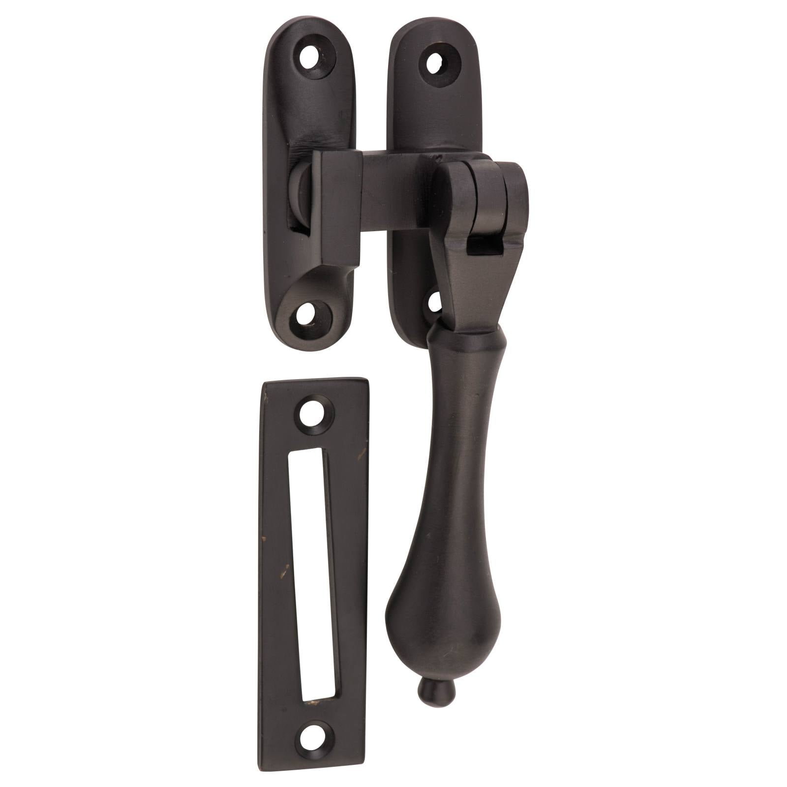 Teardrop Casement Fastener, Matte Black