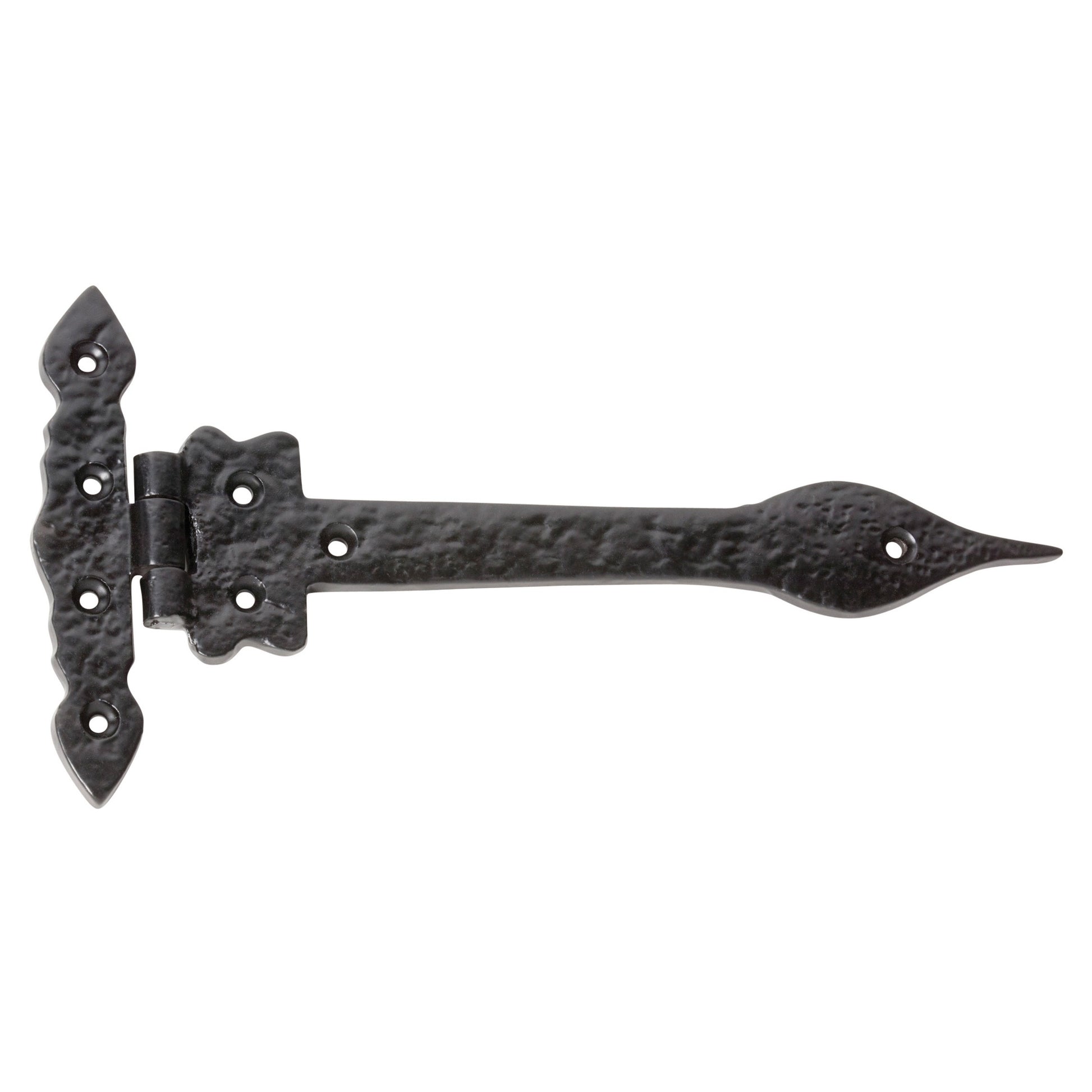 Decorative Gate Hinge, Matte Blk, Matte Black Powder Coated