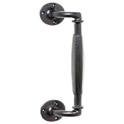 Offset Iron Pull Handle, Matte Blk