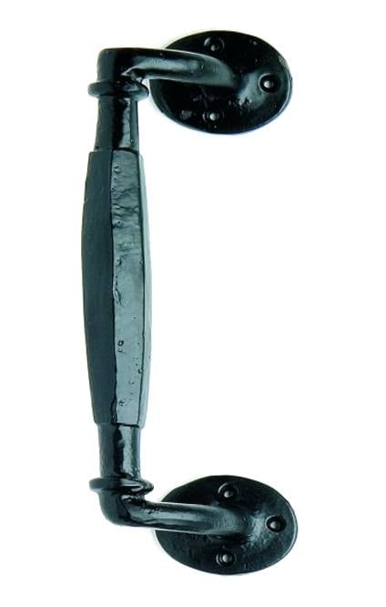 Offset Iron Pull Handle, Matte Blk