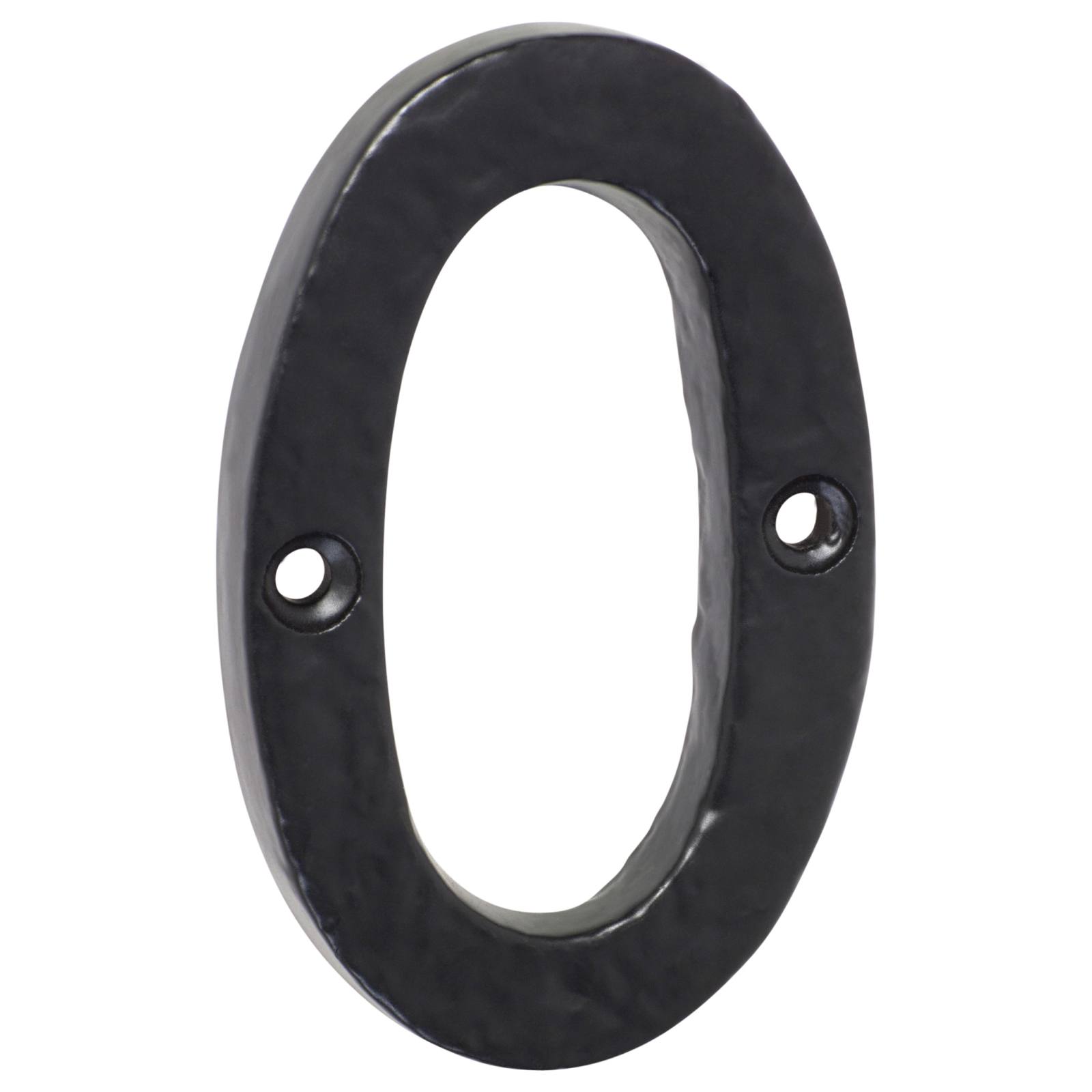 7.5cm Traditional Numeral 0, Matte Blk