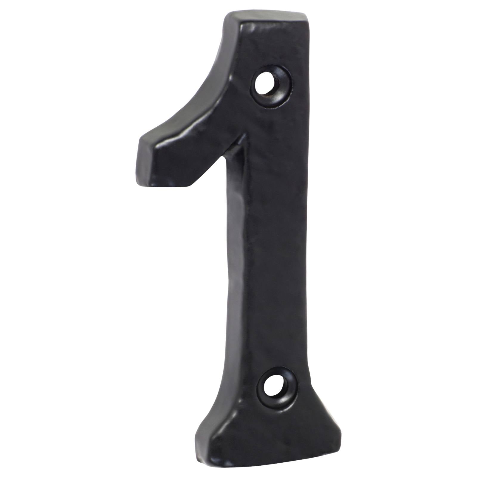 7.5cm Traditional Numeral 1, Matte Blk