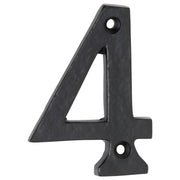 7.5cm Traditional Numeral 4, Matte Blk