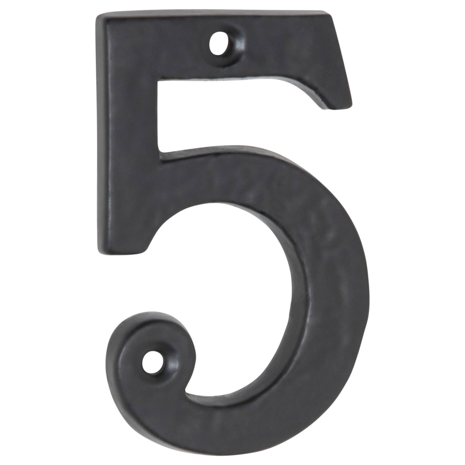 7.5cm Traditional Numeral 5, Matte Blk