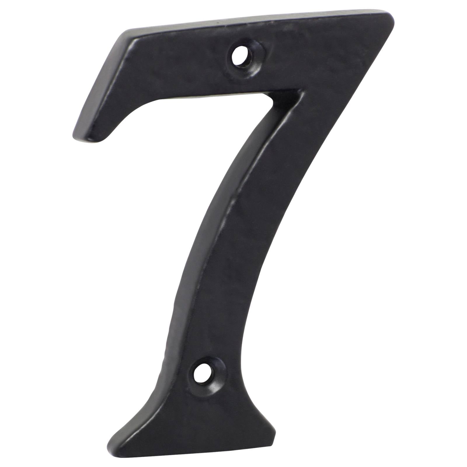 7.5cm Traditional Numeral 7, Matte Blk