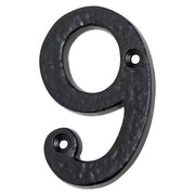 7.5cm Traditional Numeral 9, Matte Blk